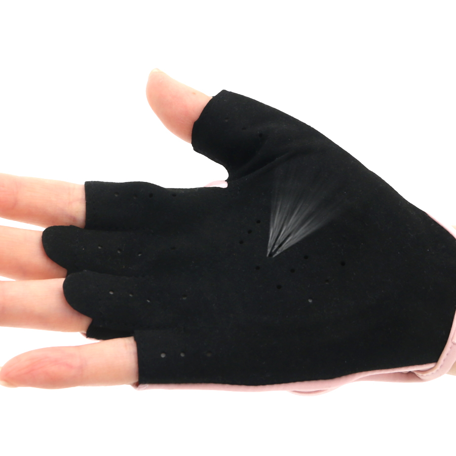 Women Pink Half Finger Fitness - đánh giá và giá Workout Glove Gym